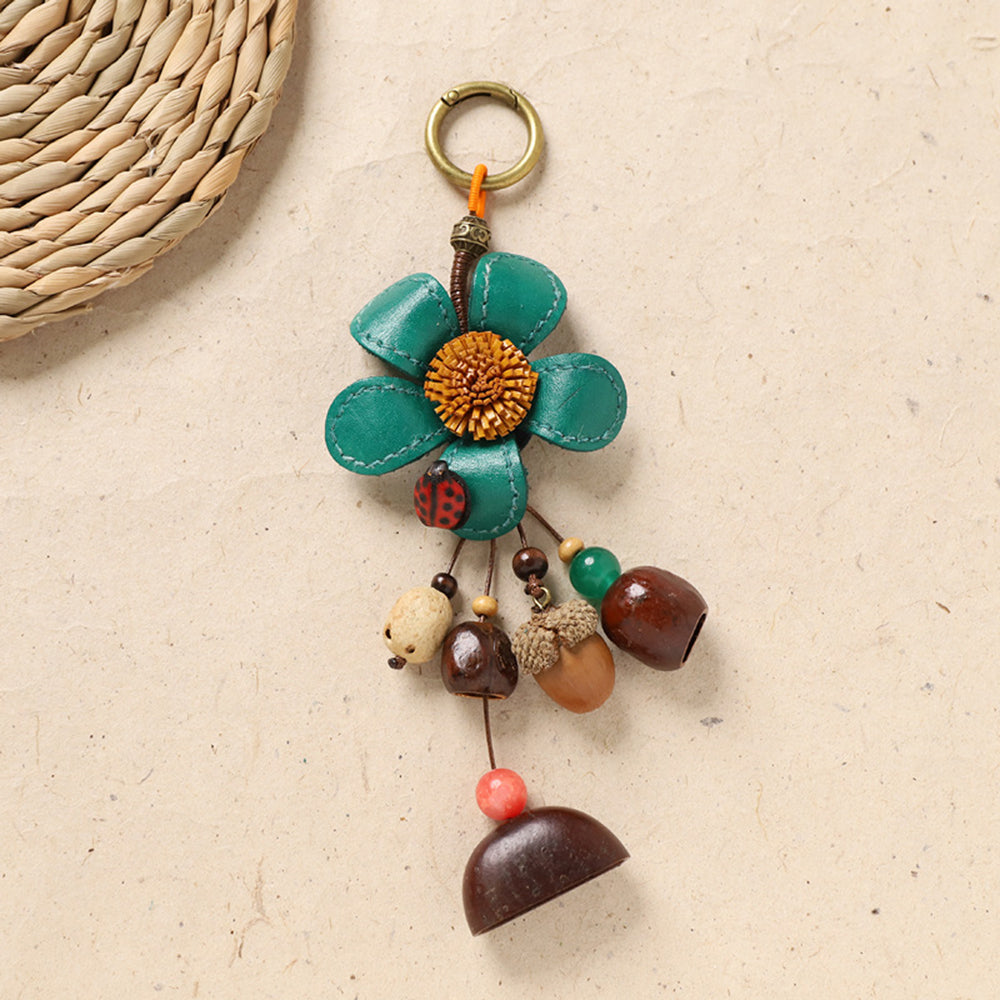 Natural Nut Shell Keychain - DippedShop Wholesale - #0419