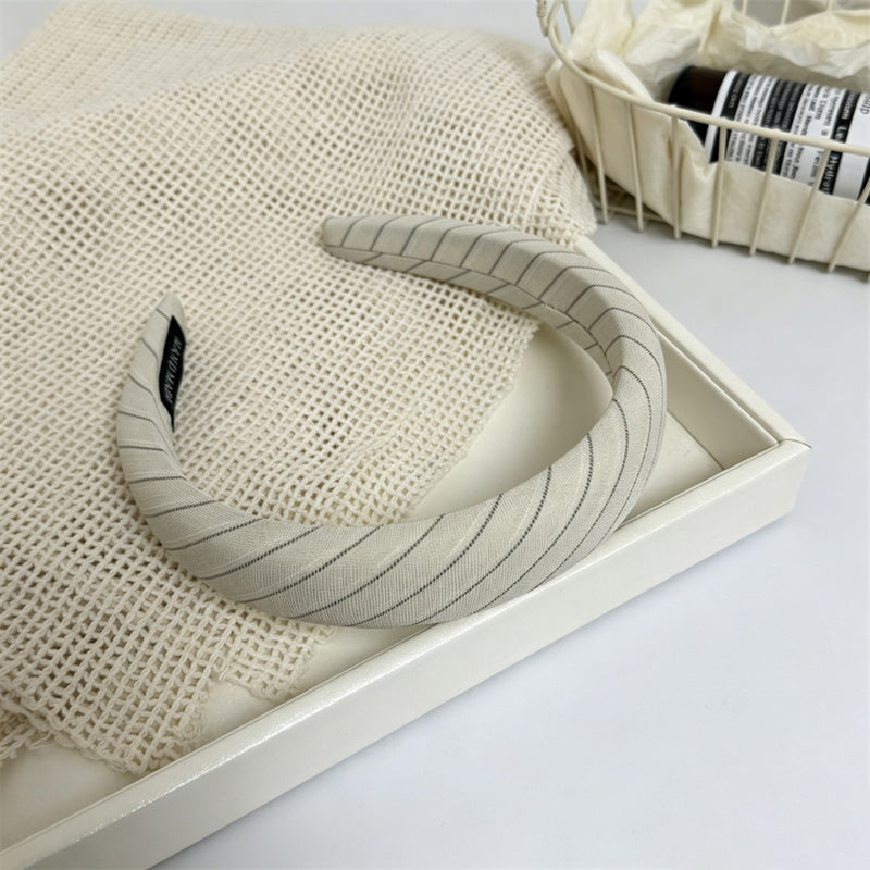 Slouchy Color Block Striped Fabric Wide Headband 6W6HBD323