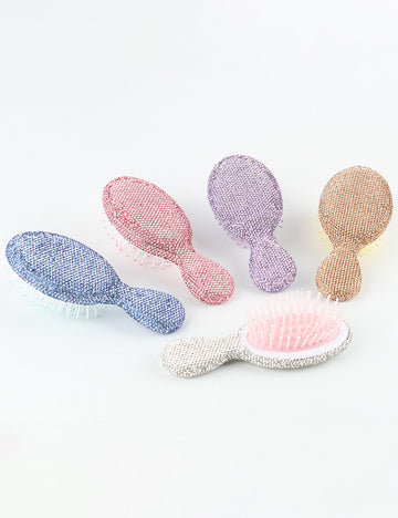 Mini Rhinestone Portable Cushion Hair Comb 6C5CB162
