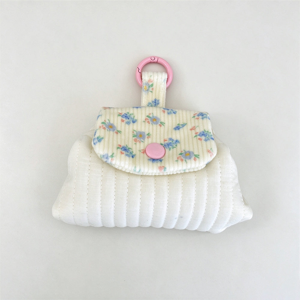 Floral Corduroy Flap Mini Pouch 6W10BWB387