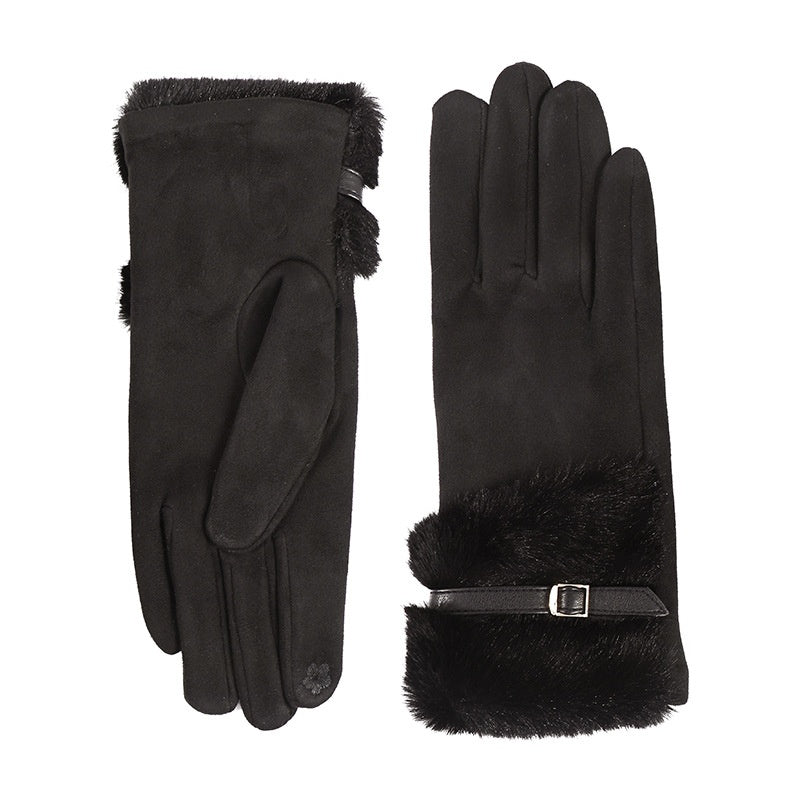 Classic Solid Color Touch Screen Thicken Gloves 6W6GLO99
