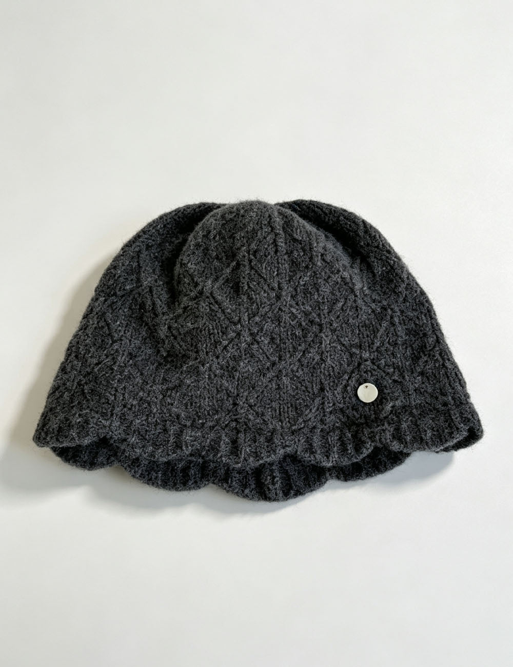 Elegant Solid Color Wool Blend Knit Beanie Hat 6W6HAT548