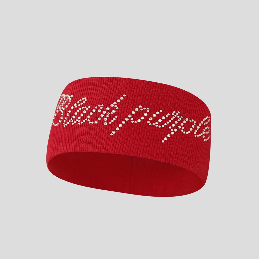 Rhinestone Letter Wide Headband - DippedShop Wholesale - #1747
