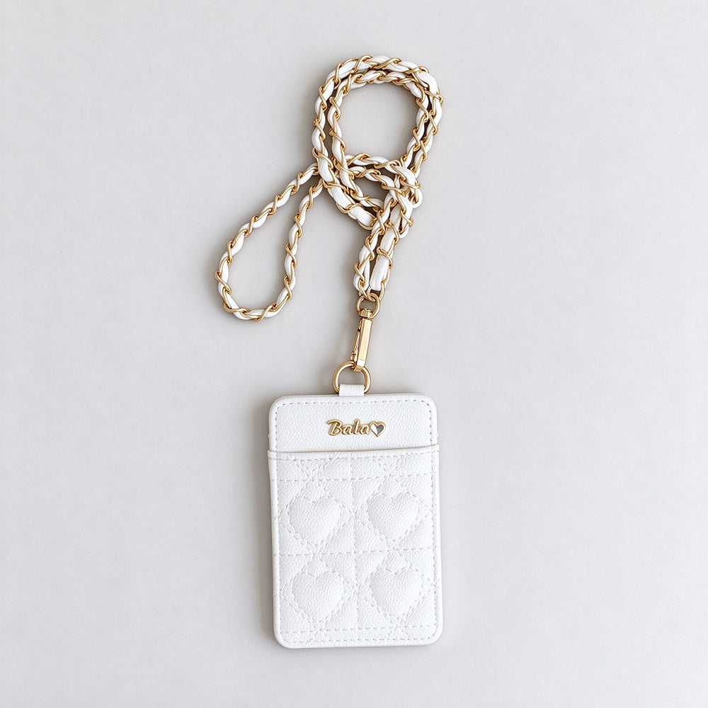 Quilted Heart Card Wallet - DippedShop Wholesale - #8819