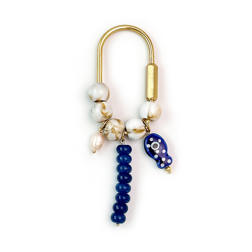 Pearl Fish Bead Bag Charm - DippedShop Wholesale - #8147