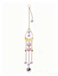 Hollow Floral Natural Stones Pendant Suncatchers MK2CZAS6H7HLS54