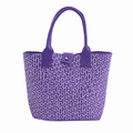 Vintgae Plaid Large Capacity Knit Tote Bag 6W10BBG1813