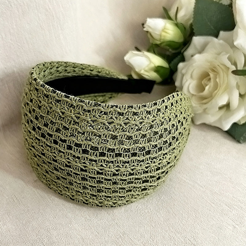 Trendy Hollow Out Woven Wide Hadband 6W6HBD288
