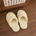 Puffy Padded Sold Colro Quiet Indoor Slippers 6W8FSP289