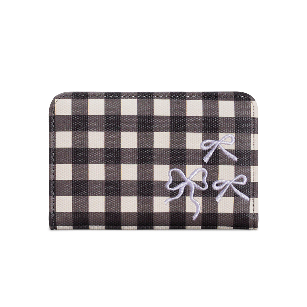 Plaid Bow Wallet - DippedShop Wholesale - #2131