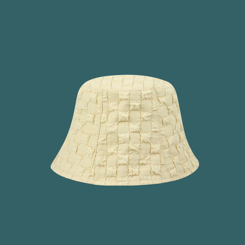 Seersucker Plaid Bucket Hat - DippedShop Wholesale - #6819