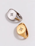 Cubic Zircon Starburst Ring - DippedShop Wholesale - #4915