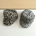 Fashion Ruched Leopard Print Flat Baseball Cap 6W6HAT795