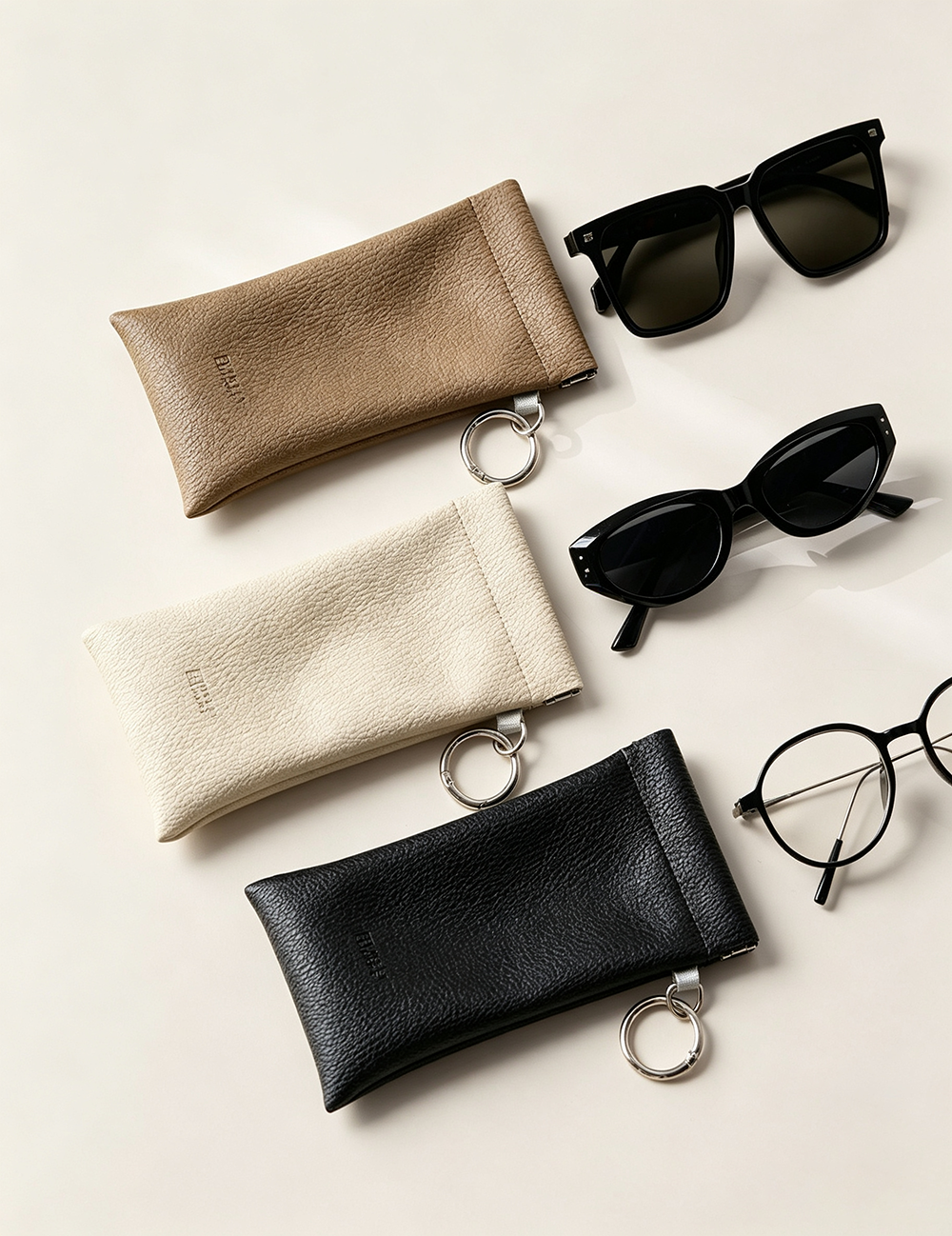 Minimalist Leather Portable Sunglasses Case MK2BLC6W13HSY45