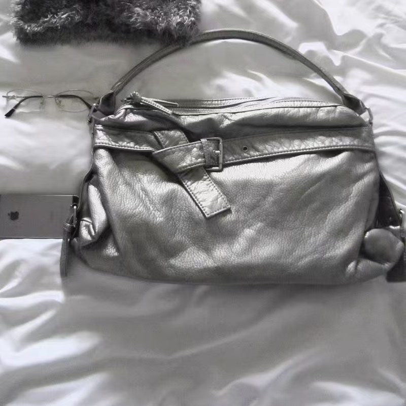 Solid Color PU Shoulder Bags - DippedShop Wholesale - #6387