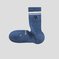 Simple Color Block Heart Embroidery Knit Socks 6W8FSO1006