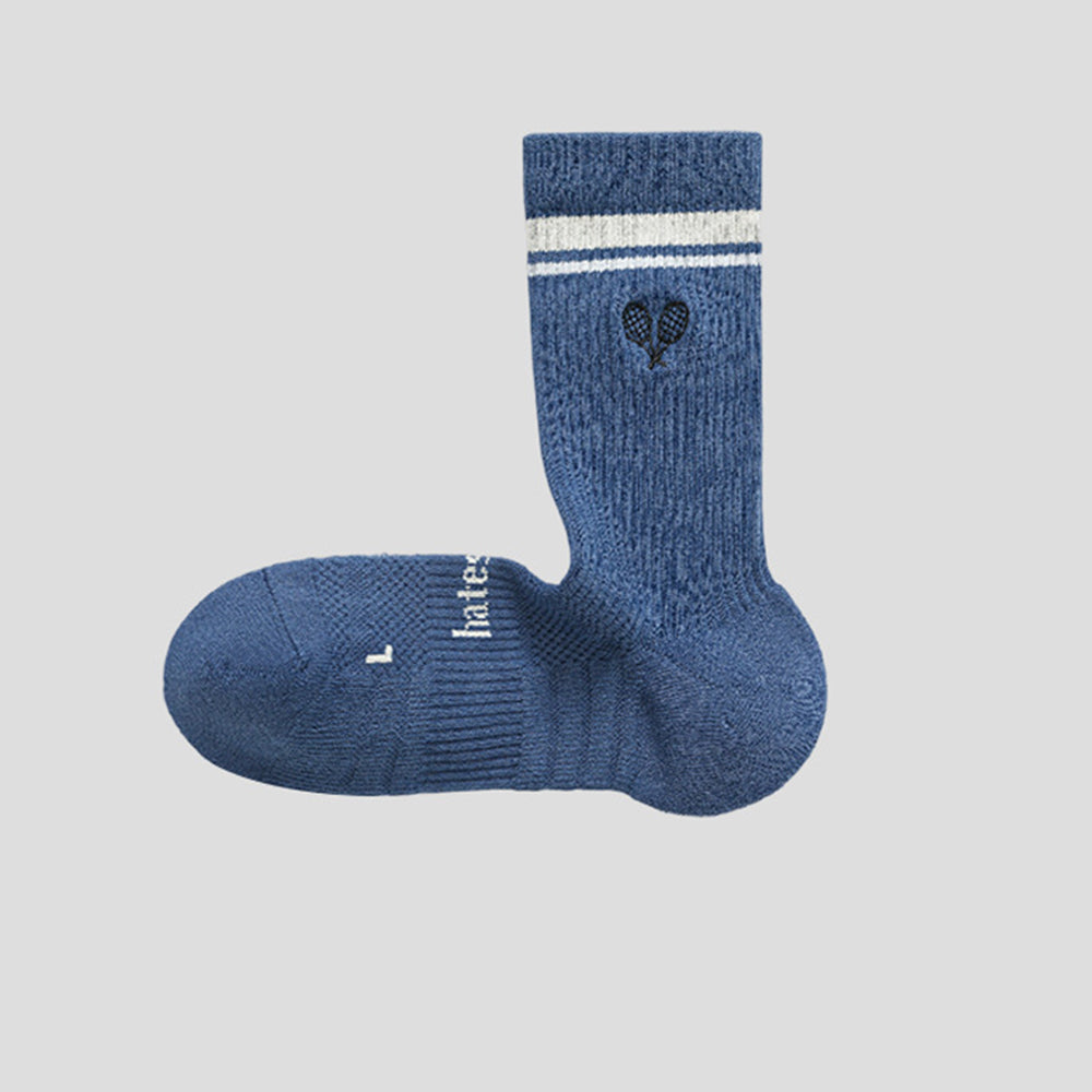 Simple Color Block Heart Embroidery Knit Socks 6W8FSO1006