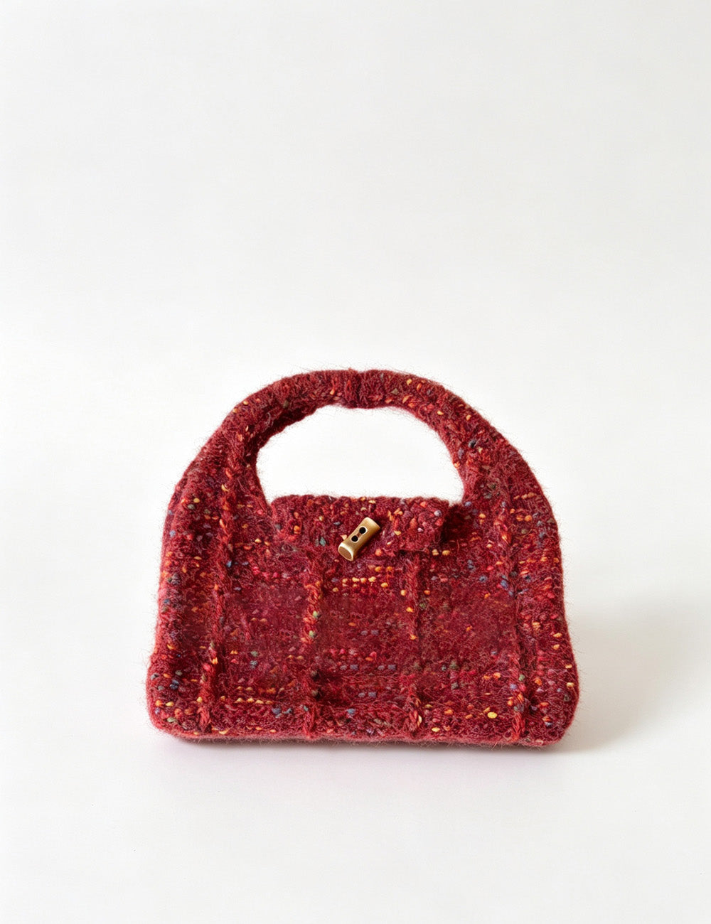 Wool Blend Shoulder Bag - DippedShop Wholesale - #0179