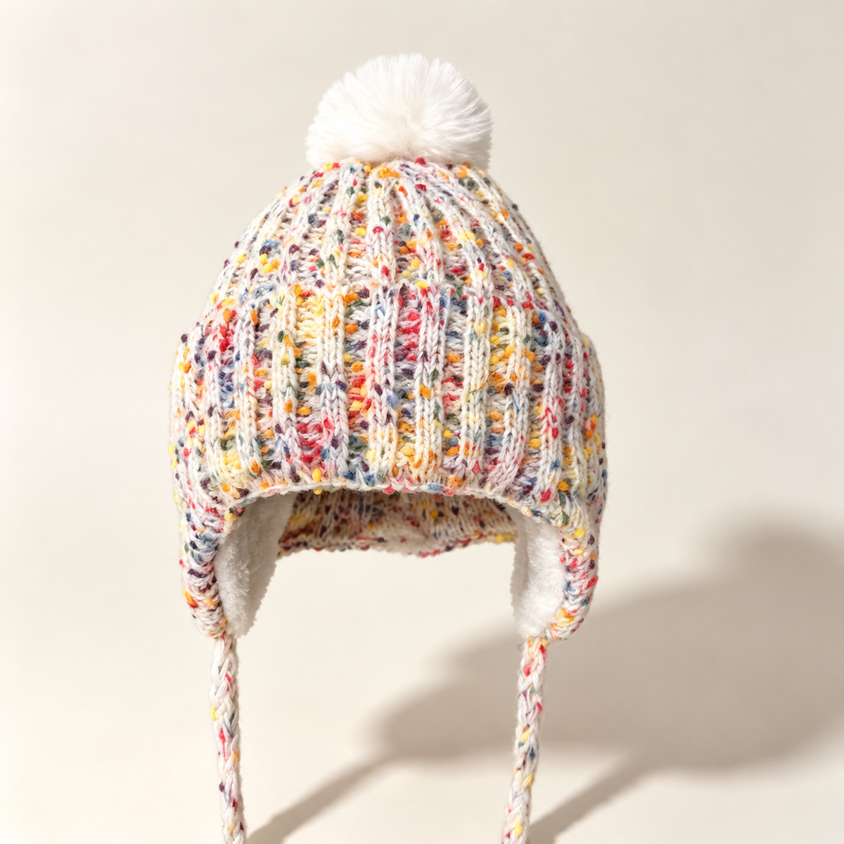 Dopamine Colorful Angora Knit Trapper Hat 6W6HAT656