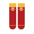 Funny Cartoon Color Block Breathable Crew Socks 6W8FSO669