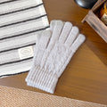 Minimalist Solid Color Touch Screen Warm Gloves 6W6GLO81