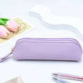 Creative Lychee Grain Solid Color PU Pencil Pouch 6S10BOB1056