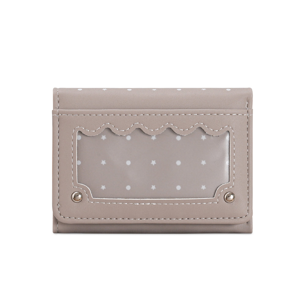 Scalloped Window Trifold Wallet - DippedShop Wholesale - #8851