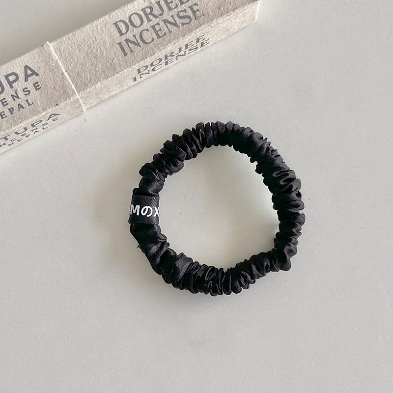 Minimalist Solid Color Satin Elastic Hair Tie MK2BLW6W6HHT30