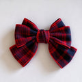 Plaid Bow Hair Clip - DippedShop Wholesale - #0899