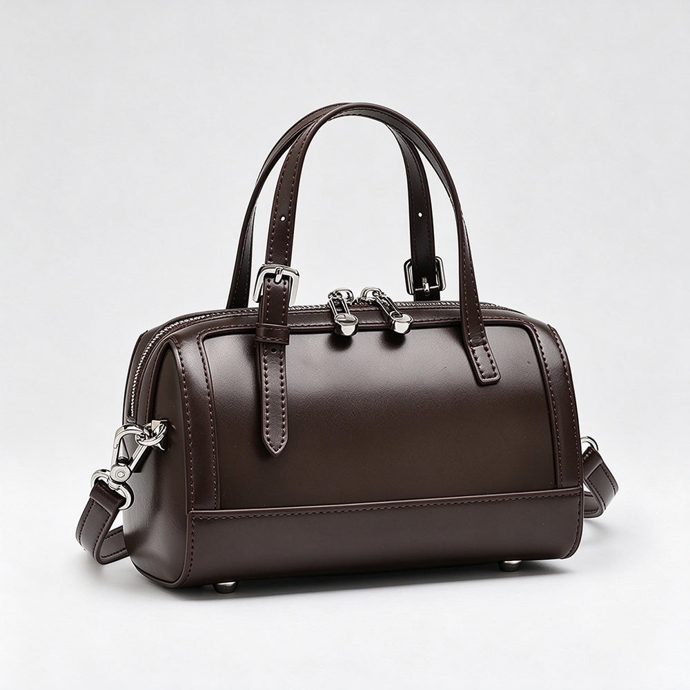 Vintage Glossy Leather Mini Barrel - DippedShop Wholesale - #9971