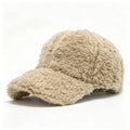 Winter Solid Color Fuzzy Plush Baseball Cap 6W6HAT801