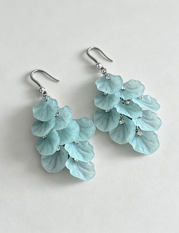 Sweet Multilayer Petals Tassel Hook Earrings 6W6JER567