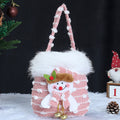 Christmas Plush Doll Gift Pouch Handbag 6W10BOB1351
