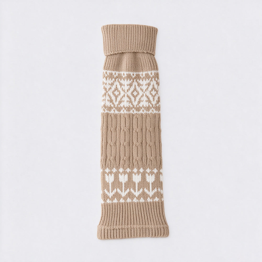 Fair Isle Leg Warmers - DippedShop Wholesale - #6691