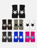 Vintage Star Jacquard Fingerless Thicken Gloves 6W6GLO80