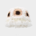 Stylish Hand Crochet Fur Bucket Hat 6W6HAT676