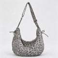 Leopard Print Hobo Shoulder Bag - DippedShop Wholesale - #4195