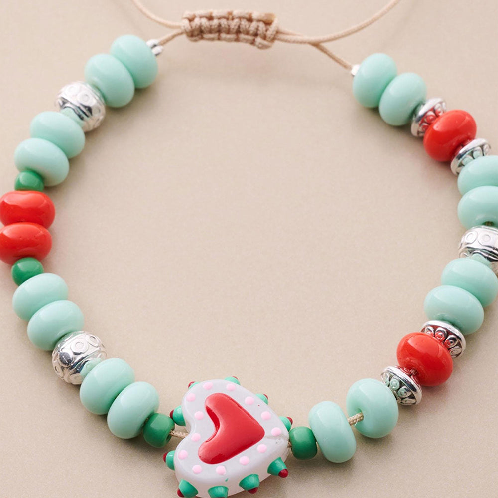 Heart Beaded Bracelet - DippedShop Wholesale - #1075