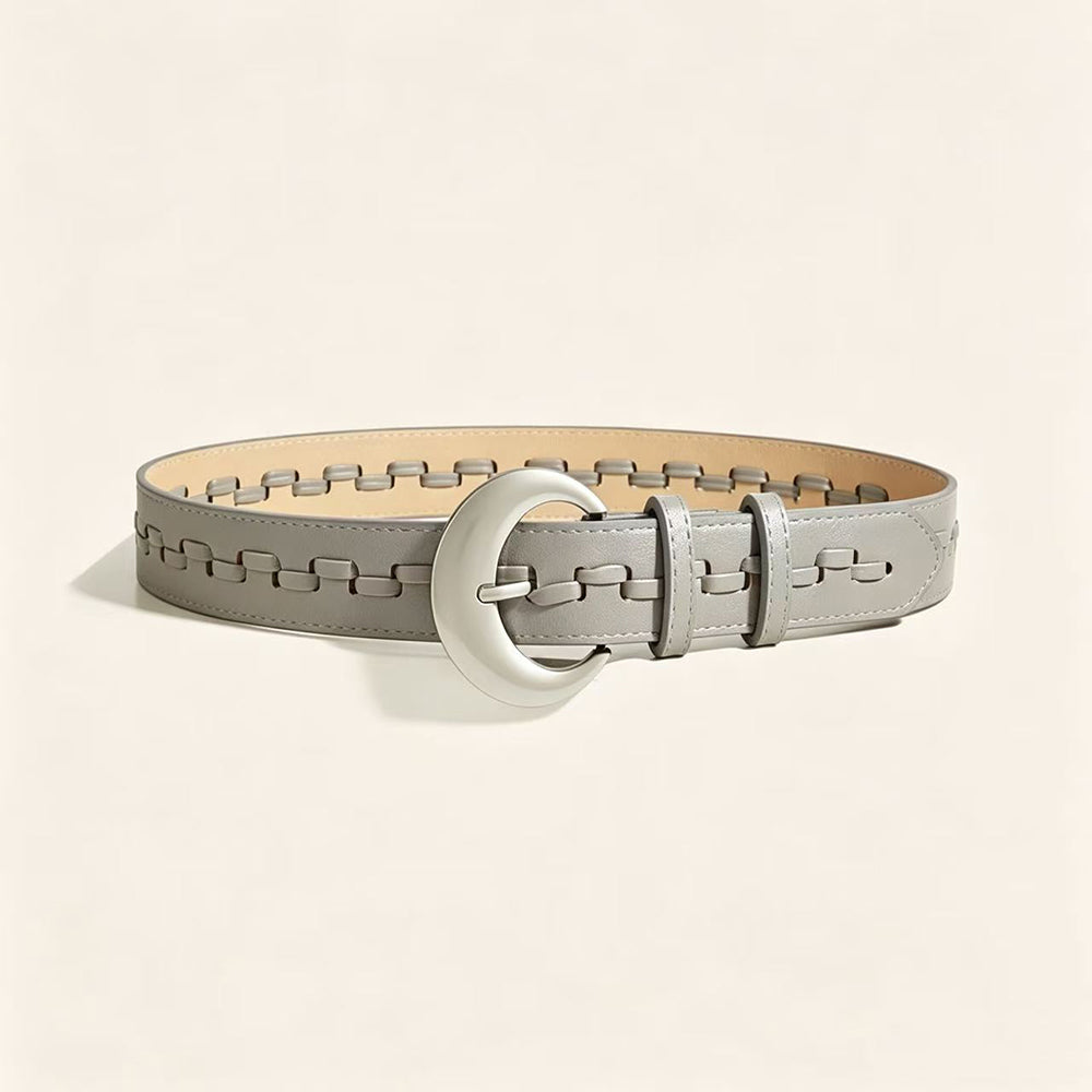 Fashion Hollow Out Wovven PU Leather Belt 6W6JBT225