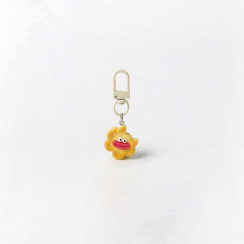 Funny Mini Cookie Sausage Mouth Pendant Keychain 6W10BBC680