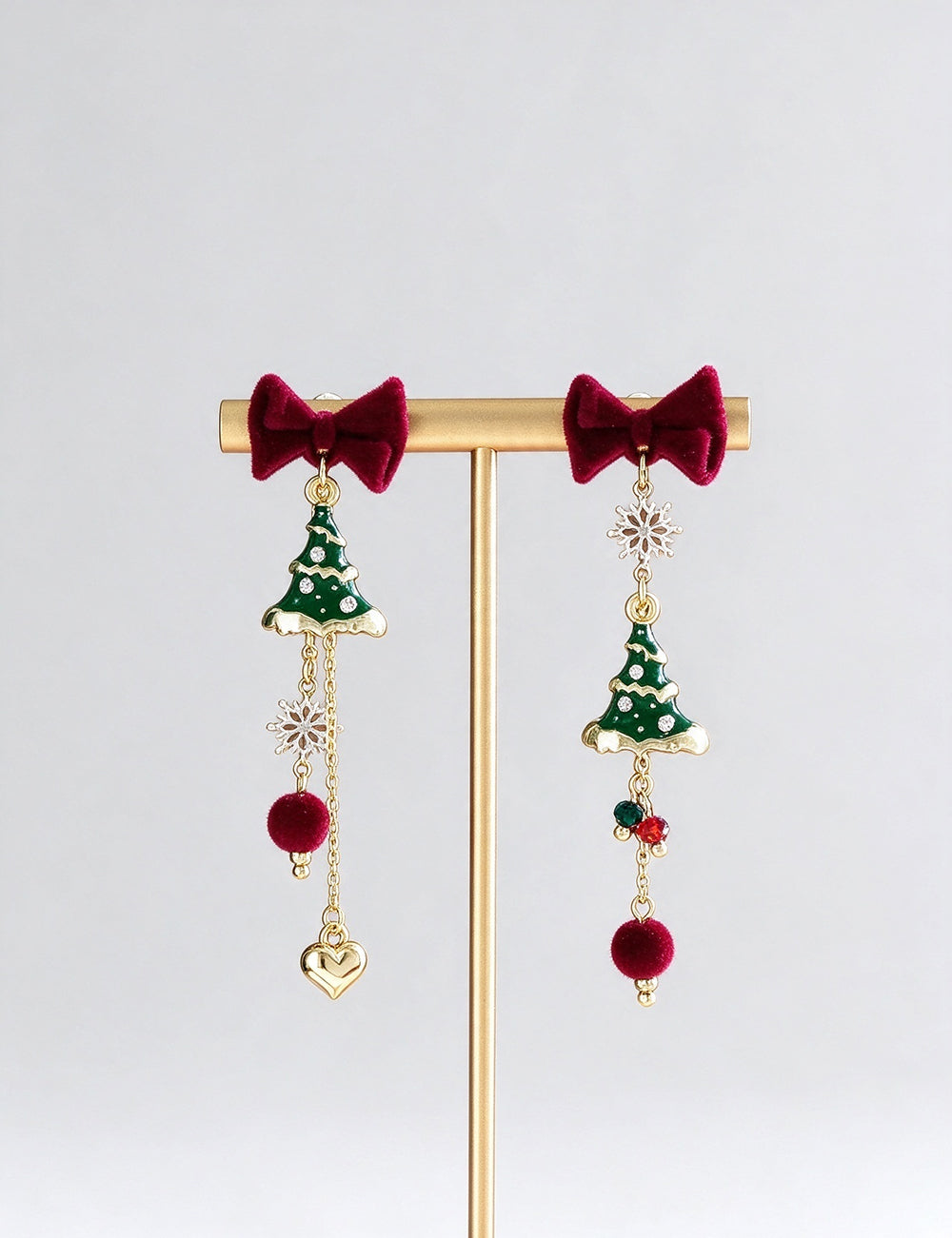 Christmas Tree Drop Earrings - DippedShop Wholesale - #0403
