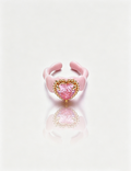 Heart Shape Zircon Ring - DippedShop Wholesale - #4515