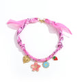 Boho Handmade Woven Flower Charm Scarf Anklet 6W6JBR747