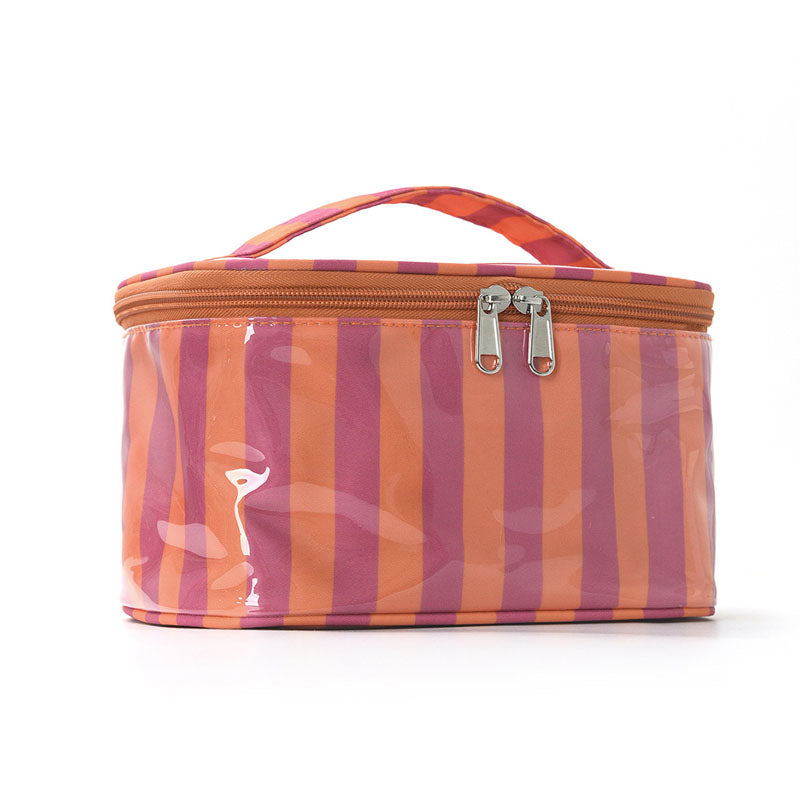 Color Block Striped Makeup Bag - DippedShop Wholesale - #7283