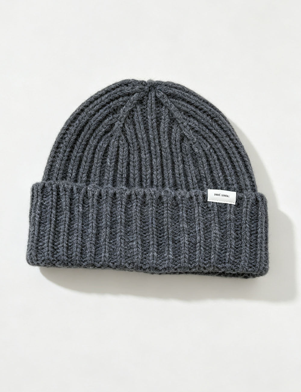 Soft Solid Color Ribbed Knit Beanie Hat 6W6HAT551