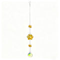 Cute Flower Crystal Bead Window Hanging Suncatcher 6H7HLS197
