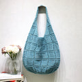 Casual Solid Color Hollow Beach Tote Bag 6W10BBG1779
