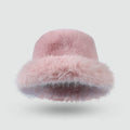 Imitation Rabbit Fur Bucket Hat - DippedShop Wholesale - #6979