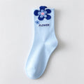 Floral Print Mid-Calf Socks - DippedShop Wholesale - #1699