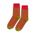 Retro Color Block Cuff Striped Crew Socks 6W8FSO665